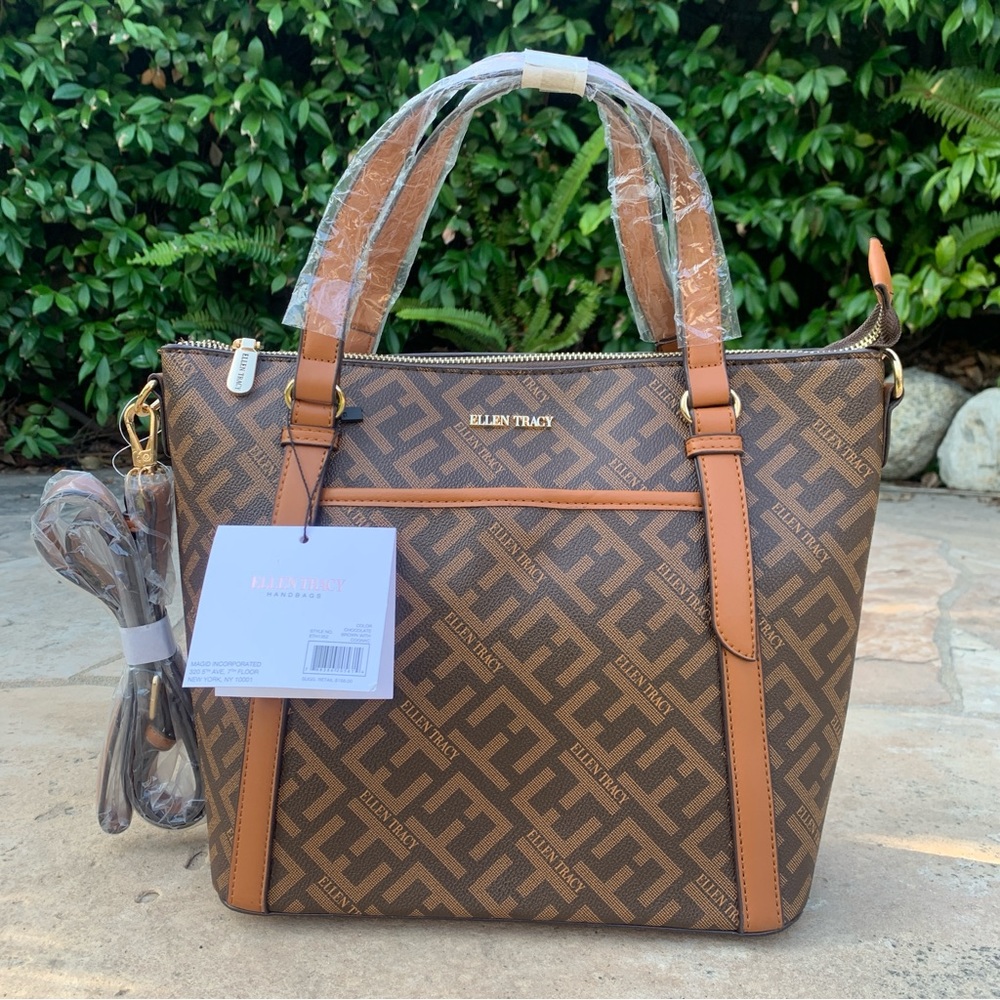 NIP Ellen Tracy The Signature Collection Double Handle Satchel